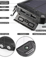 Solar Charger Power Bank With Dual USB Ports LED Flashlight And IP44 Waterproofing - Image 8