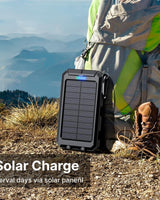 Solar Charger Power Bank With Dual USB Ports LED Flashlight And IP44 Waterproofing - Image 7