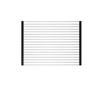 Stainless Steel Folding Drain Rack Expandable Sink Organizer With Food-Safe Silicone Coating For Space-Saving Kitchen Storage - Image 3