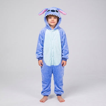 Stitch Onesie Pajama with Comfortable Fitted Hood and Floppy Ears - hero