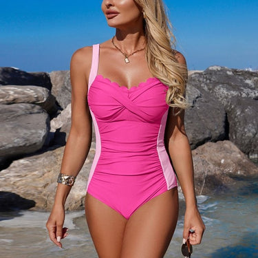 Swimwear One Piece Swimsuit With Twist Front And Ruched Sides - Image 7