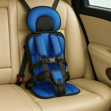 Travel Booster Seat with Secure Car Design and Cover - Image 1