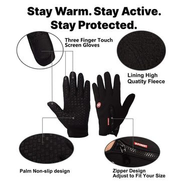 USB Heated Gloves Women Thermal Ladies Winter Snow Ski Cycling With Touchscreen Fingertips And Windproof Wrist Zipper - Image 7