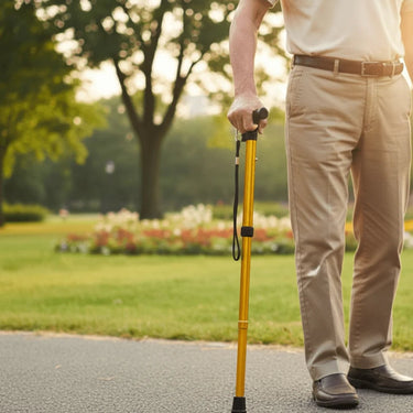 Walking Cane With Adjustable Height Featuring A Leichtes Aluminium Frame And Rutschfester Griff For Secure Support - Image 3