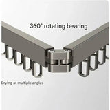Wall Mounted Clothes Rack With Retractable 3-Tier Bar And Space-Saving Design For Drying Clothes Efficiently - Image 13