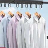 Wall Mounted Clothes Rack With Retractable 3-Tier Bar And Space-Saving Design For Drying Clothes Efficiently - Image 5