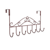 Wall Mounted Coat Rack with Streamlined Metal Frame and Hooks - Image 3