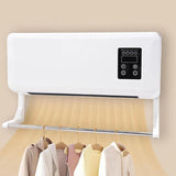 Wall Mounted Heater 2-In-1 Heated Clothes Airer And Room Heater With Remote Drying & Cooling - Image 1