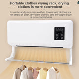 Wall Mounted Heater 2-In-1 Heated Clothes Airer And Room Heater With Remote Drying & Cooling - Image 8