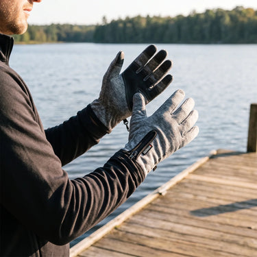 Water-Resistant Thermal Fishing Gloves With Touchscreen Fingertips And Zipped Wrist Closure For Warmth And Dexterity - Image 5