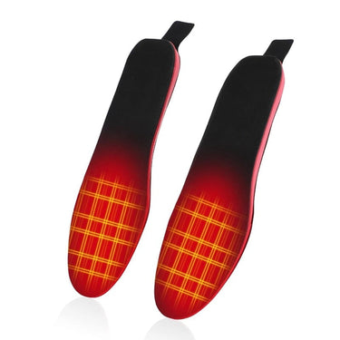 Wireless Heated Shoe Insoles With Remote Control And Arch Support Cushioned Red Foam Base - Image 1