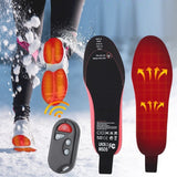 Wireless Heated Shoe Insoles With Remote Control And Arch Support Cushioned Red Foam Base - Image 2