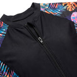 Women's Swimwear Streamlined Rash Guard Front-Zip - detail