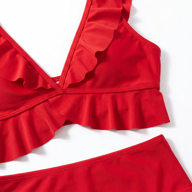 Women's Bikini Set Flattering Two Piece Ruffle - detail