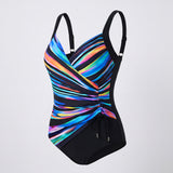 Women's One Piece Swimsuit Flattering Monokini V-Neck - hero