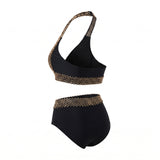 Women's Swimwear Halter Bikini Supportive High-Waisted Halter-Neck - angle