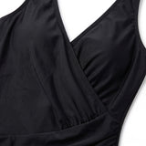 Women's Swimwear Flattering One-Piece Swimsuit V-Neck - detail