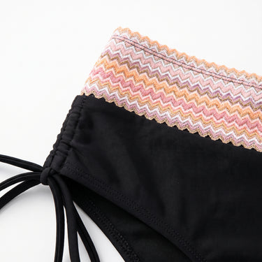 Women's Two Piece Swimsuit Adjustable Bikini Drawstring-Side - detail