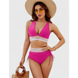 Women's Bikini Set Flattering High-Waist Two-Piece V-Neck - Image 10