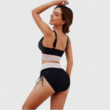 Women's Bikini Set Flattering High-Waist Two-Piece V-Neck - Image 5