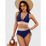 Women's Bikini Set Flattering High-Waist Two-Piece V-Neck - Image 8