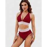 Women's Bikini Set Flattering High-Waist Two-Piece V-Neck - Image 9
