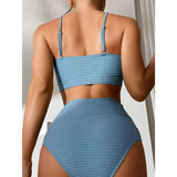 Women's Bikini Set Flattering High-Waisted Two-Piece Twist-Front - Image 5