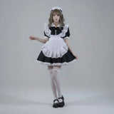 Women's Halloween Costume Dress French Maid With Apron And Puff Sleeves For Plus Size Party Charming Design - Image 11