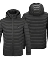 Women's Heated Jacket Electric Puffer Coat With Chest Power Control And Built-In Heating Elements - Image 4