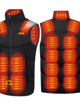 Women's Heated Vest With USB Rechargeable Battery Powered Puffer Stand Collar And Heat-Reflective Lining - Image 3