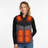 Women's Heated Vest With USB Rechargeable Battery Powered Puffer Stand Collar And Heat-Reflective Lining - Image 5