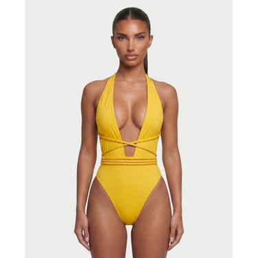 Women's Swimsuit Flattering Monokini Braided-Rope - Image 1