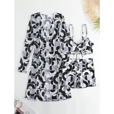 Women's Swimwear Adjustable Bikini Set Drawstring - Image 3