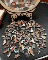Wooden Cat Puzzle 135-Piece Adult Jigsaw In Gentle Morandi Hues - Image 5