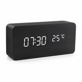 Wooden Digital Clock Triangular Design With Temperature And Humidity Display - Image 10