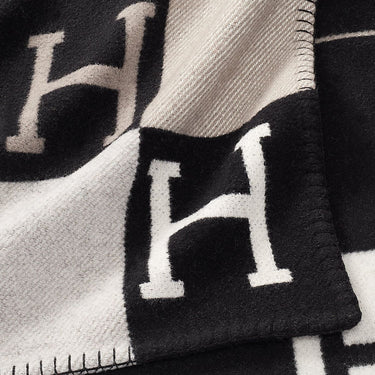 Wool Cashmere Blanket Checkered Woven Throw Letter - Image 14