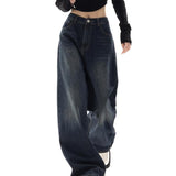 90s Vintage Washed Effect Baggy Boyfriend Jeans 0