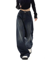 90s Vintage Washed Effect Baggy Boyfriend Jeans 0