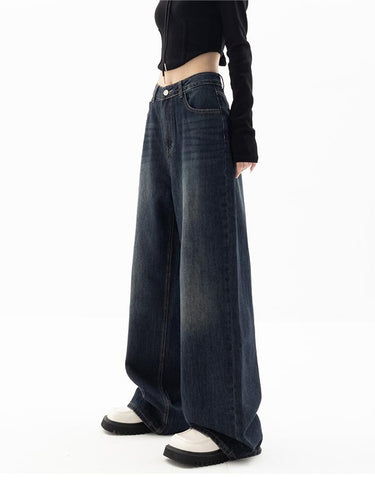 90s Vintage Washed Effect Baggy Boyfriend Jeans 2