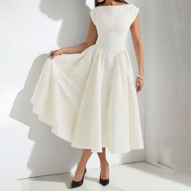 Adele - Structured Cap Sleeve Midi Dress 3