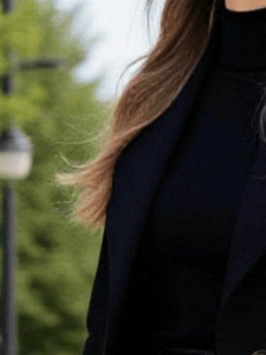 Amalfi Black Wool Coat – Stylish Long Design for Warmth and Versatility 5