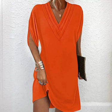 Amalfi Summer Dress – Elegant V-Neck Multi-Layered Casual Outfit 6