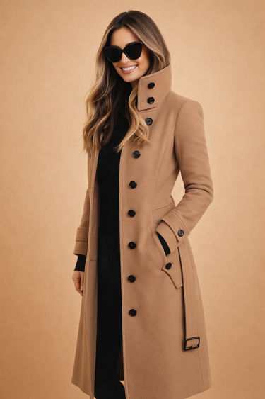 Amelia Wool Coat – Elegant Double-Breasted Design for Stylish Winter Wear 1