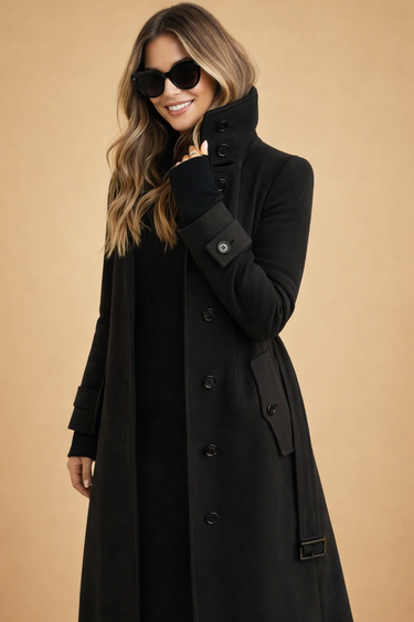Amelia Wool Coat – Elegant Double-Breasted Design for Stylish Winter Wear 2