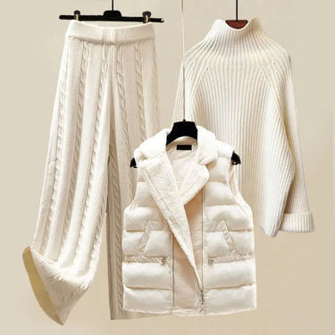 Angela | Three-piece luxury knit winter set – elegance and warmth for cold days 0