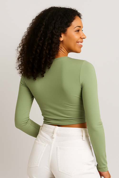 Aria Long Sleeve Stretch Top