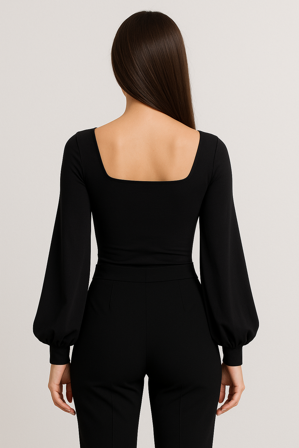 Arlette Puff Sleeve Square Neck Blouse