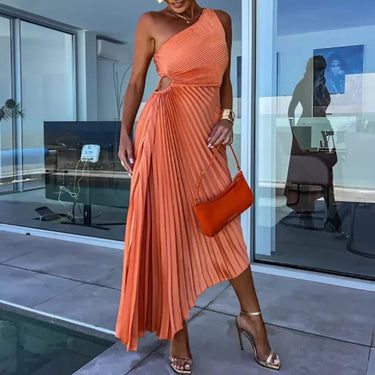 Asymmetric Elegance Dress – Chic One Shoulder Design 4