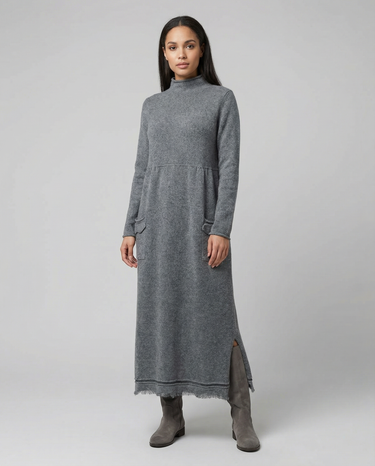 Autumn Maxi Dress – Elegant Loose Fit Hoodie for Cozy Fall Gatherings 2