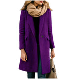 Autumn Trench Coat Women – Cozy Wool Blend for Stylish Layering 0